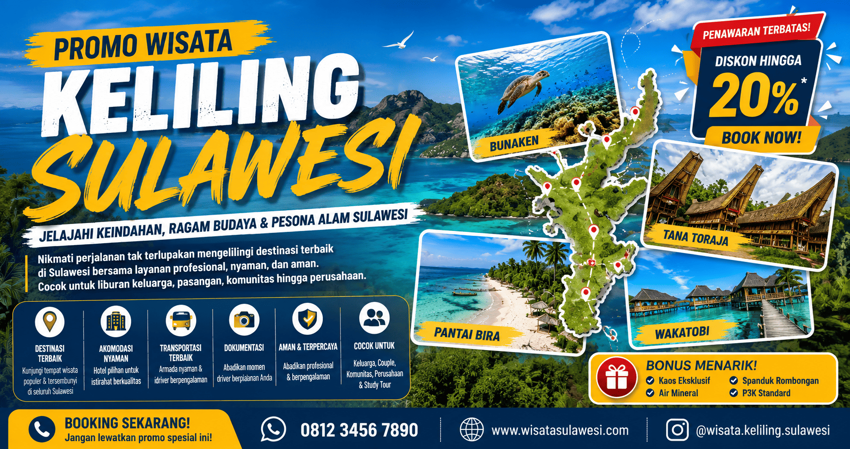 Promo Wisata Keliling Sulawesi